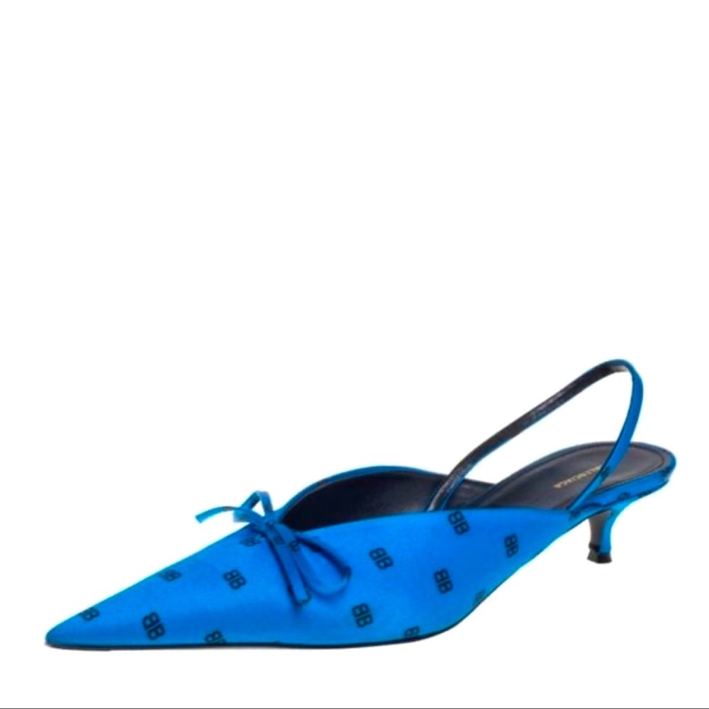 Balenciaga Satin Knife Mules